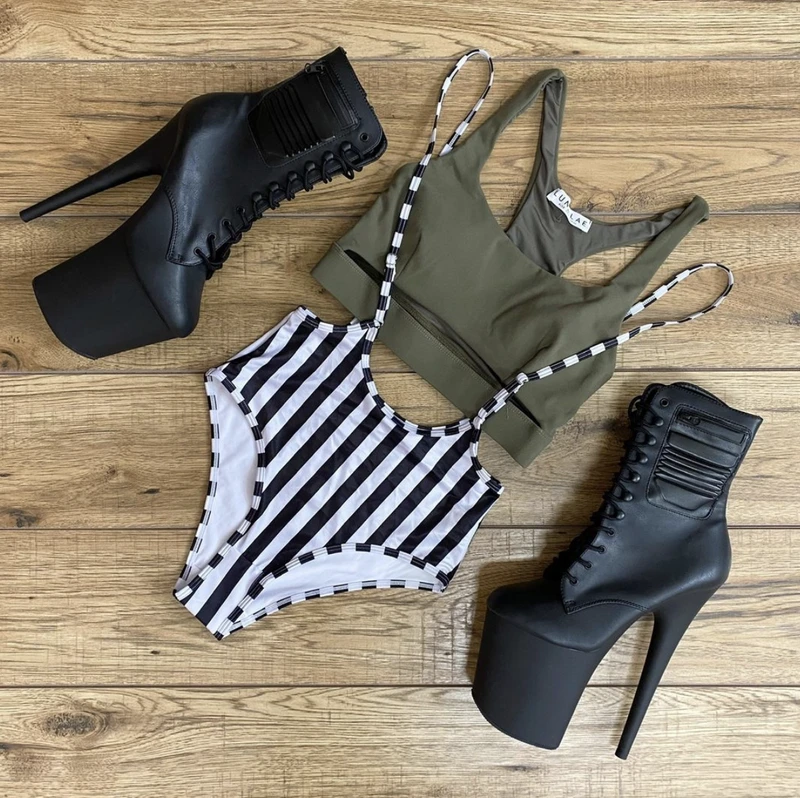 New โค๏ธ Pleaser USA Flamingo-1020PK 8inch Pleaser Biker Style Boots - Matte Black Shoes ๐ 2 Pleaser USA Flamingo-1020PK 8inch Pleaser Biker Style Boots - Matte Black Shoes