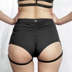 Deals ๐ฅฐ Most Loved Lunalae Lure You High Waisted Garter Shorts - Black ๐ 12 Most Loved Lunalae Lure You High Waisted Garter Shorts - Black