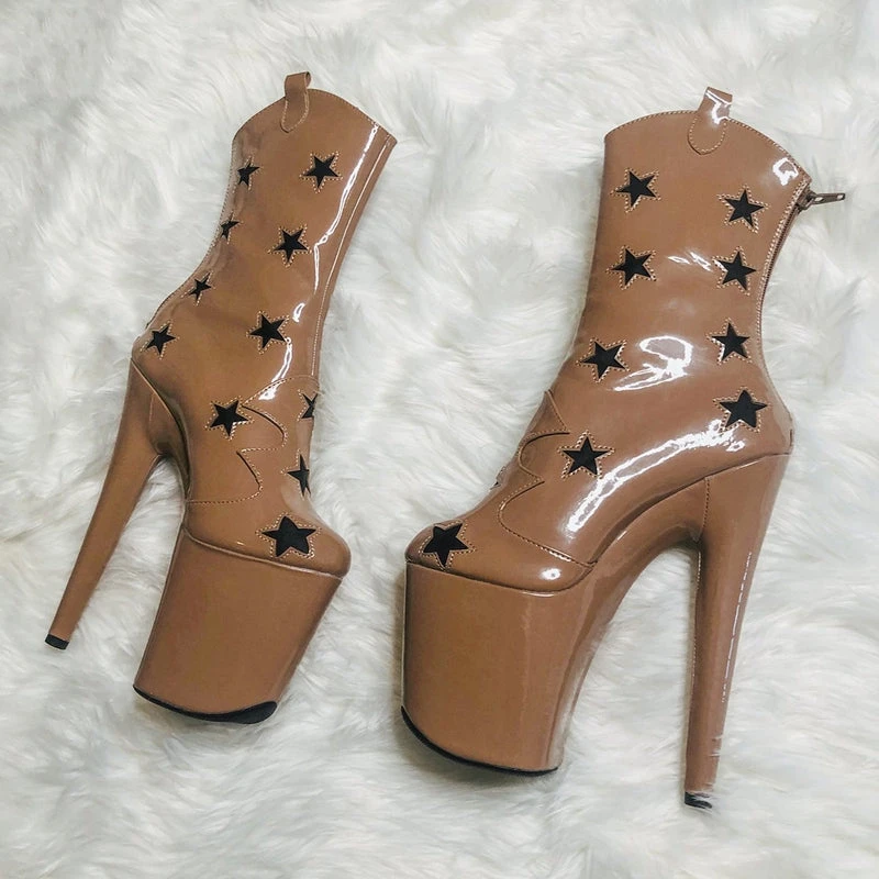 Brand new ๐ Hella Heels Save A Horse 8inch Boots - Tan Shoes ๐ 9 Hella Heels Save A Horse 8inch Boots - Tan Shoes