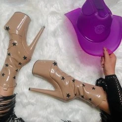 Brand new ๐ Hella Heels Save A Horse 8inch Boots - Tan Shoes ๐ 15 Hella Heels Save A Horse 8inch Boots - Tan Shoes