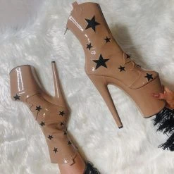 Brand new ๐ Hella Heels Save A Horse 8inch Boots - Tan Shoes ๐ 19 Hella Heels Save A Horse 8inch Boots - Tan Shoes