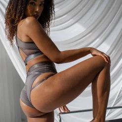 Best Pirce ✨ New In Tatiana Activewear Perla Top - Charcoal ✨ 9 New In Tatiana Activewear Perla Top - Charcoal