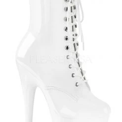 Pleaser USA Adore-1020 7inch Pleaser Boots - Patent White