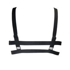 All Pole Wear Hamade Activewear Hollow Back Top - White/Black