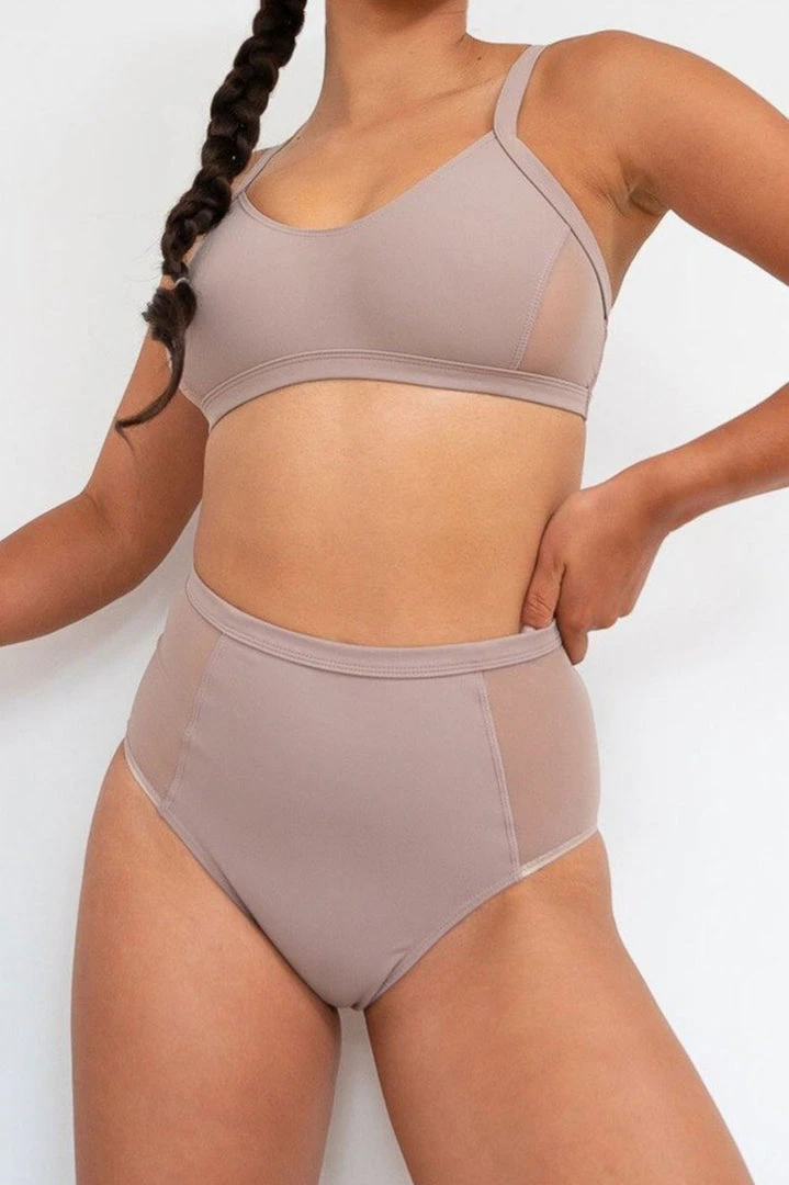 Cheapest 🤩 All Pole Wear Lunalae Bellani High Waisted Bottoms - Recycled Mocha 🔔 1 All Pole Wear Lunalae Bellani High Waisted Bottoms - Recycled Mocha