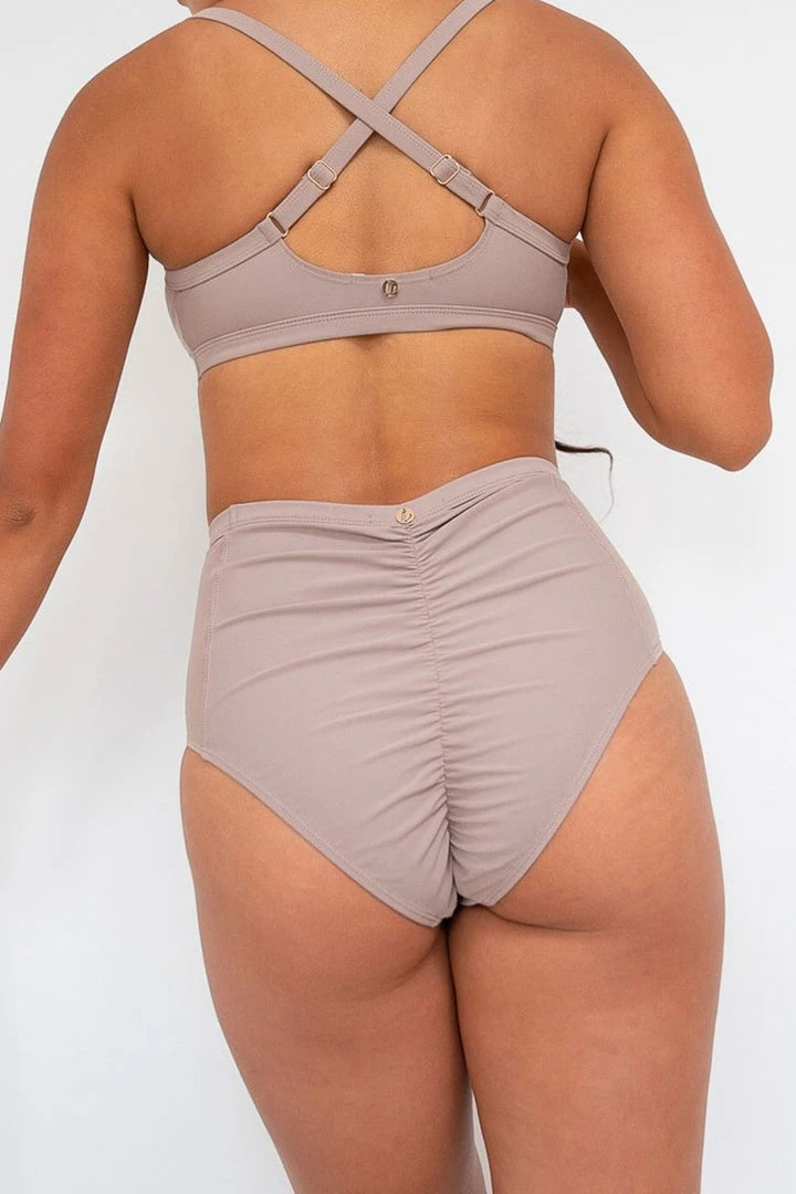 Cheapest 🤩 All Pole Wear Lunalae Bellani High Waisted Bottoms - Recycled Mocha 🔔 2 All Pole Wear Lunalae Bellani High Waisted Bottoms - Recycled Mocha