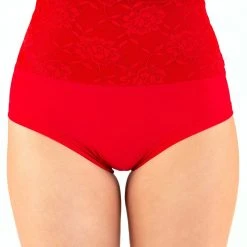 Best deal ❤️ Dragonfly Betty High-Waisted Shorts - Lace Red 🥰 6 Dragonfly Betty High-Waisted Shorts - Lace Red
