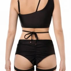 New In Flole Cradle Garter Bottoms - Black