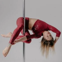 Paradise Chick Superhero Series Sticky Crop Top - Cherry Leopard All Pole Wear