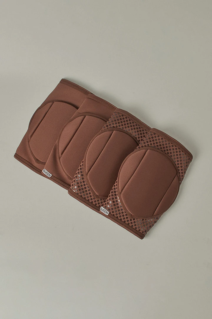 Wholesale ๐ Queen Accessories Queen Kneepads - Cacao Plus Size Pole Wear ๐ 5 Queen Accessories Queen Kneepads - Cacao Plus Size Pole Wear