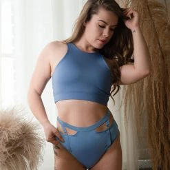 Chantay Polewear Pretzel 2-way Top - Blue All Pole Wear