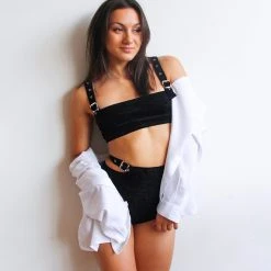 Exo Wear High Waist Crew Shorts - Black