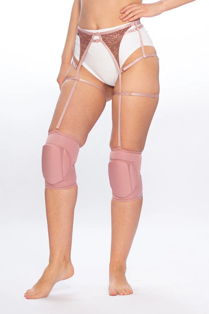 Best deal 🧨 Queen Accessories Queen Kneepads - Dusty Rose Plus Size Pole Wear ❤️ 6 Queen Accessories Queen Kneepads - Dusty Rose Plus Size Pole Wear