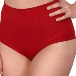 Cleo The Hurricane Essential High Waisted Shorts - Red All Pole Wear