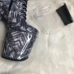 Hella Heels Classique Shoe Protector - Clear (Black Back)