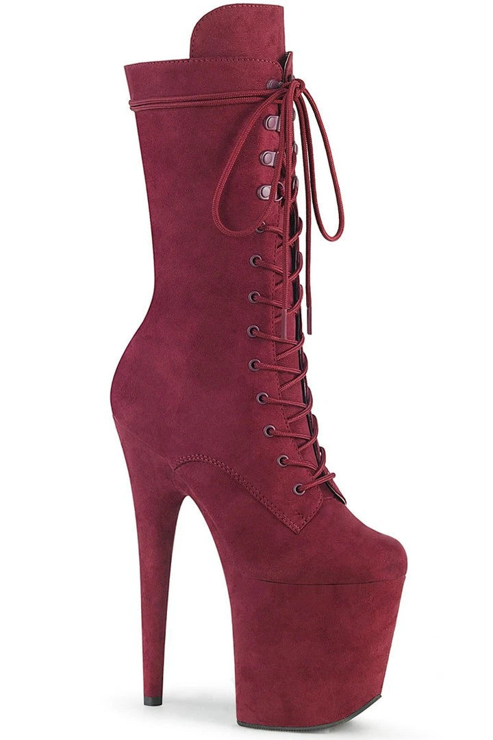 Best reviews of ๐ Pleaser USA Flamingo-1050FS Faux Suede 8inch Pleaser Boots - Burgundy Shoes ๐ 1 Pleaser USA Flamingo-1050FS Faux Suede 8inch Pleaser Boots - Burgundy Shoes