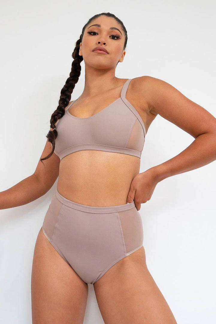 Best Sale ⭐ Lunalae Gigi Top - Recycled Mocha All Pole Wear ✔️ 1 Lunalae Gigi Top - Recycled Mocha All Pole Wear