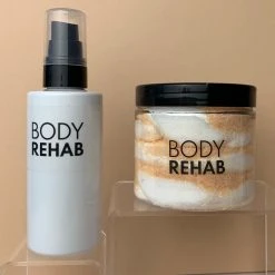 Grip + Glow Body Rehab TLC Set - Gaga For Grapefruit Whipped Salt Scrub (180g) + Arnica Gel (100ml) New In