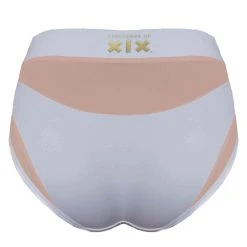 Creatures Of XIX I S I S High Waisted Bottoms - White With Sand Mesh Shorts