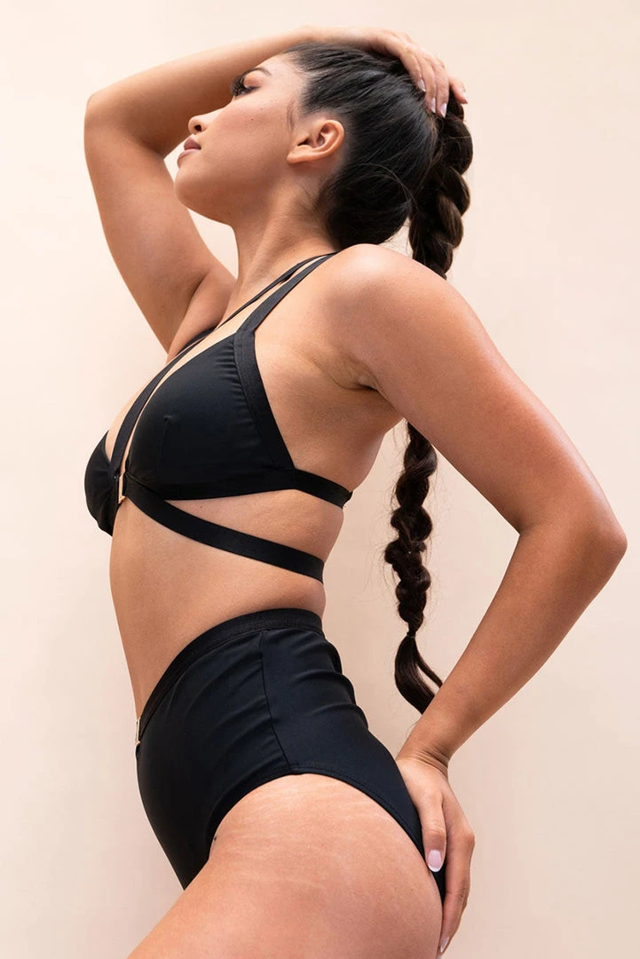 Promo ๐ All Pole Wear Lunalae Jemma Top - Recycled Black ๐ 4 All Pole Wear Lunalae Jemma Top - Recycled Black