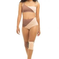 All Pole Wear Poledancerka Movement High-Low Shorts - Powder 00/Nude 02