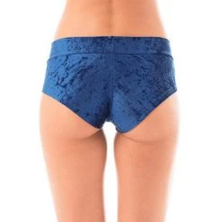 Dragonfly Hot Pants - Velvet Blue All Pole Wear
