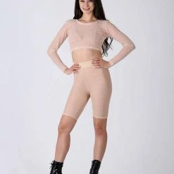 REV ACTIV Mesh Cycling Shorts - Beige