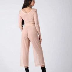 REV ACTIV Mesh Flow Pants - Beige Loungewear Bottoms