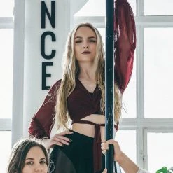 Coupon โ Back In Stock REV ACTIV Mesh Wrap Blouse - Wine ๐ 9 Back In Stock REV ACTIV Mesh Wrap Blouse - Wine