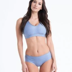 Bandurska Salty Top - Ribbed Steel Blue All Pole Wear