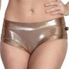Cleo The Hurricane Hot Pants - Metallic Rose Gold All Pole Wear