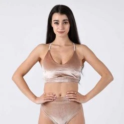 REV ACTIV Gap Top - Blush Velvet All Pole Wear