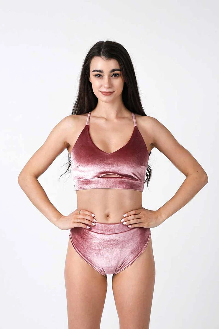 Flash Sale ✔️ REV ACTIV Gap Top - Pink Velvet All Pole Wear ❤️ 1 REV ACTIV Gap Top - Pink Velvet All Pole Wear