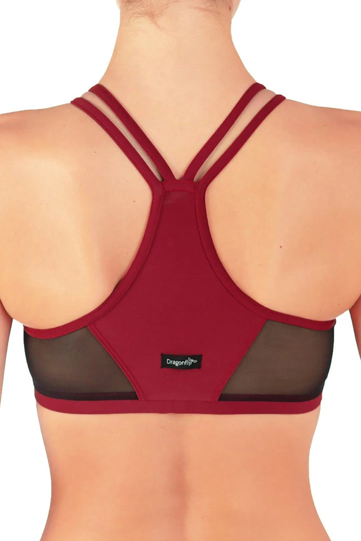 Flash Sale ๐ Tops Dragonfly Victoria Sports Bra - Burgundy Mesh โค๏ธ 2 Tops Dragonfly Victoria Sports Bra - Burgundy Mesh
