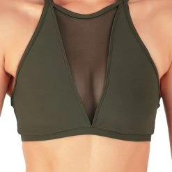 Wholesale ๐ Dragonfly Victoria Sports Bra - Khaki Mesh All Pole Wear ๐ 5 Dragonfly Victoria Sports Bra - Khaki Mesh All Pole Wear
