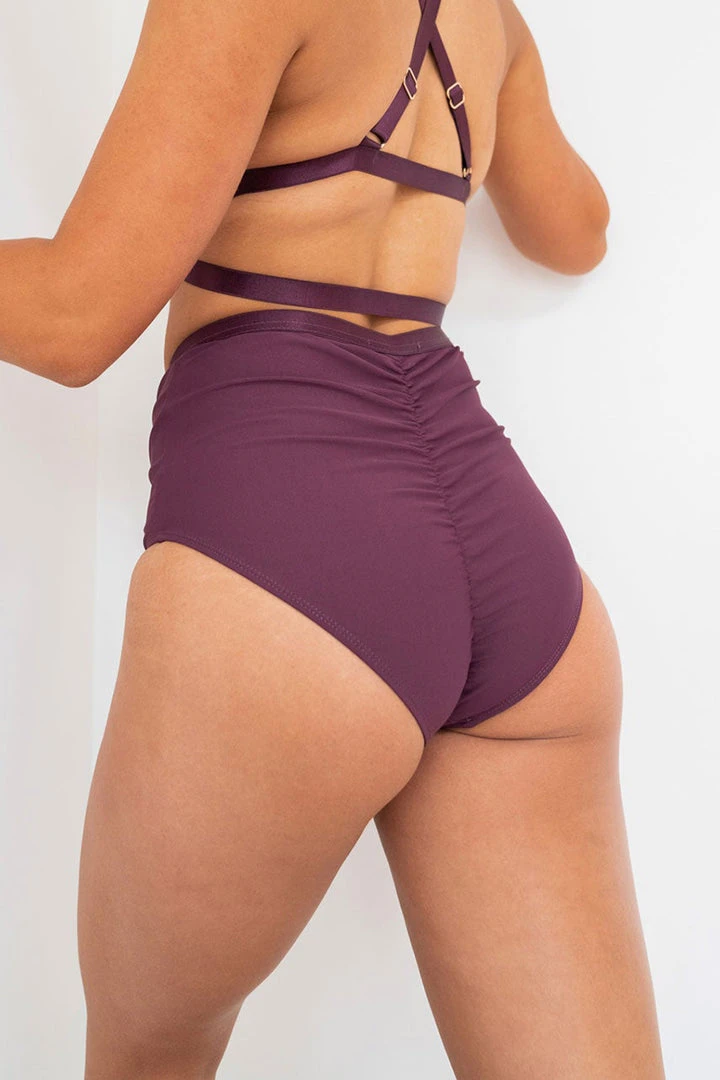 Best reviews of 😀 Lunalae Jemma High Waist Bottoms - Recycled Mulberry 😍 2 Lunalae Jemma High Waist Bottoms - Recycled Mulberry