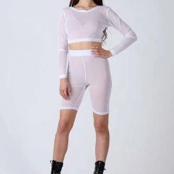 REV ACTIV Mesh Cycling Shorts - White