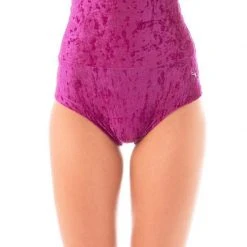 All Pole Wear Dragonfly Betty High-Waisted Shorts - Velvet Ruby